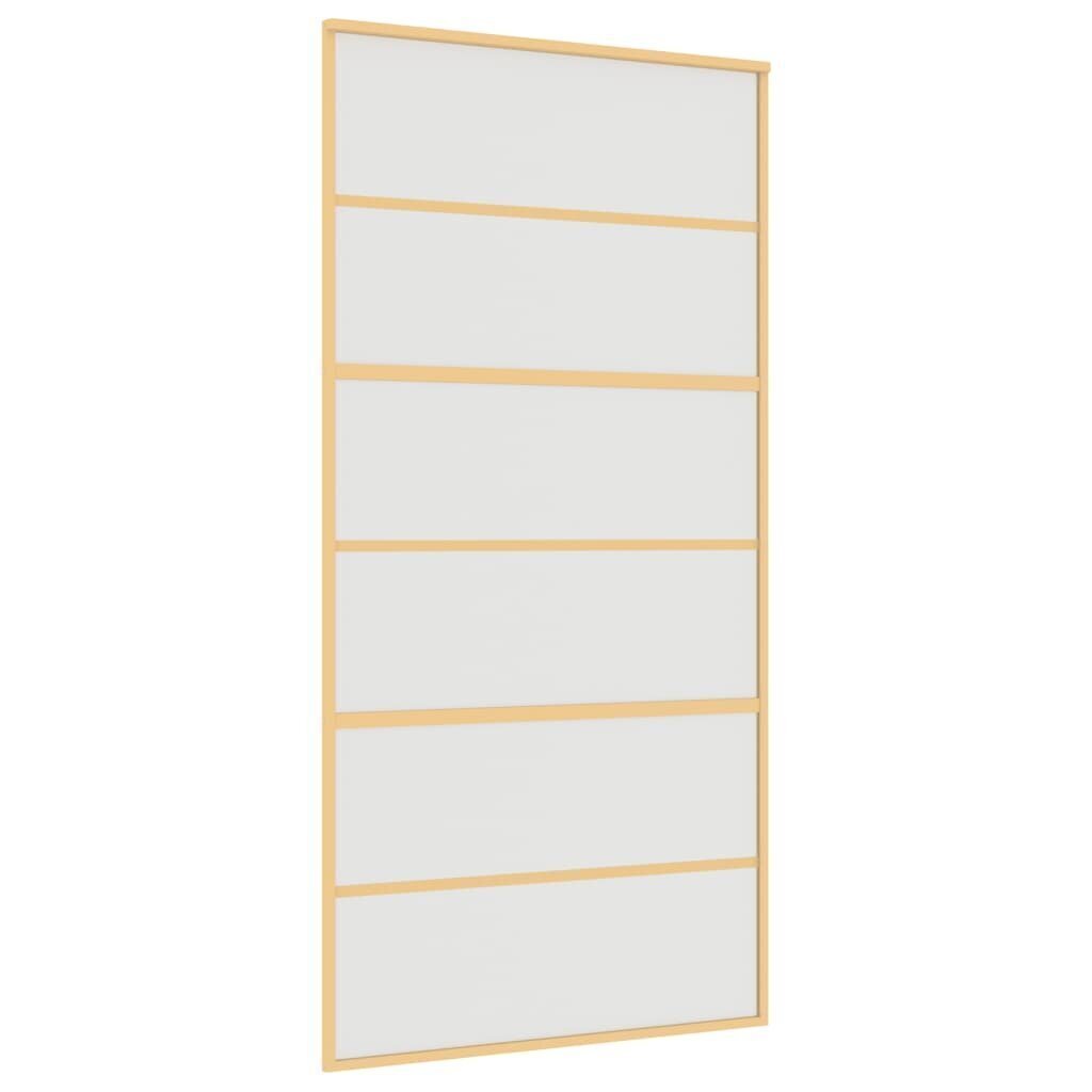 Liukuovi kultainen 102,5x205cm lasi/alumiini 155165 hinta ja tiedot | Sisäovet | hobbyhall.fi