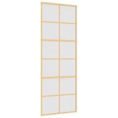 Liukuovi kultainen 76x205cm lasi ja alumiini 155169 hinta ja tiedot | Sisäovet | hobbyhall.fi