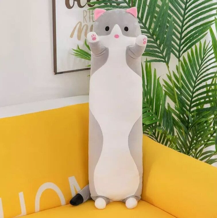 Pehmotyyny, kissa, 70 cm, harmaa hinta ja tiedot | Pehmolelut | hobbyhall.fi