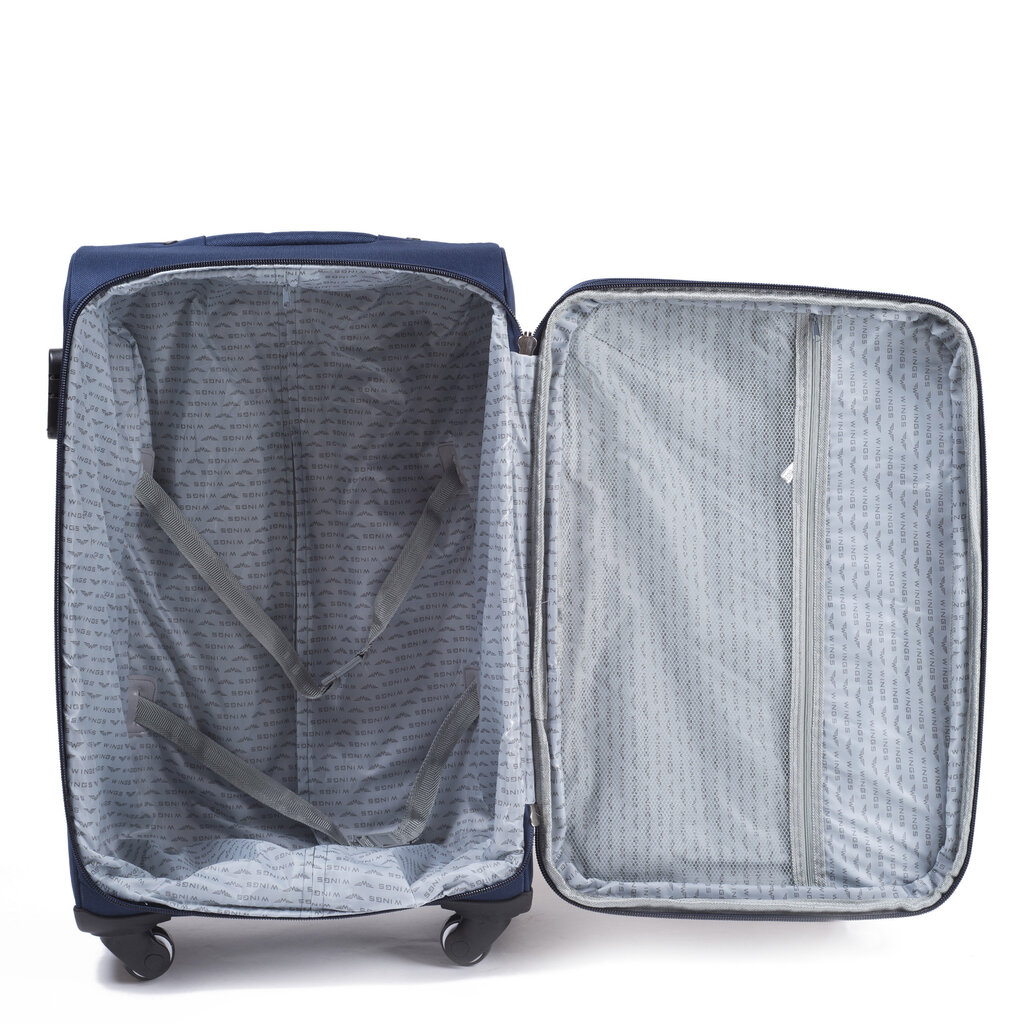 Pieni matkalaukku kahdella pyörällä Wings Buzzard S, sininen hinta ja tiedot | Matkalaukut ja -kassit | hobbyhall.fi