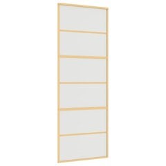 Liukuovi kultainen 76x205cm lasi ja alumiini 155163 hinta ja tiedot | Sisäovet | hobbyhall.fi