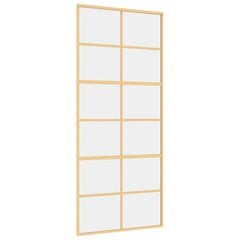 Liukuovi kultainen 90x205cm lasi ja alumiini 155167 hinta ja tiedot | Sisäovet | hobbyhall.fi