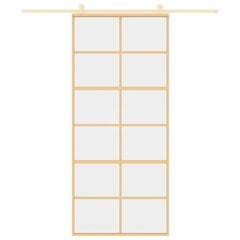 Liukuovi kultainen 90x205cm lasi ja alumiini 155167 hinta ja tiedot | Sisäovet | hobbyhall.fi