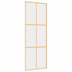 Liukuovi kultainen 76x205cm lasi ja alumiini 155154 hinta ja tiedot | Sisäovet | hobbyhall.fi