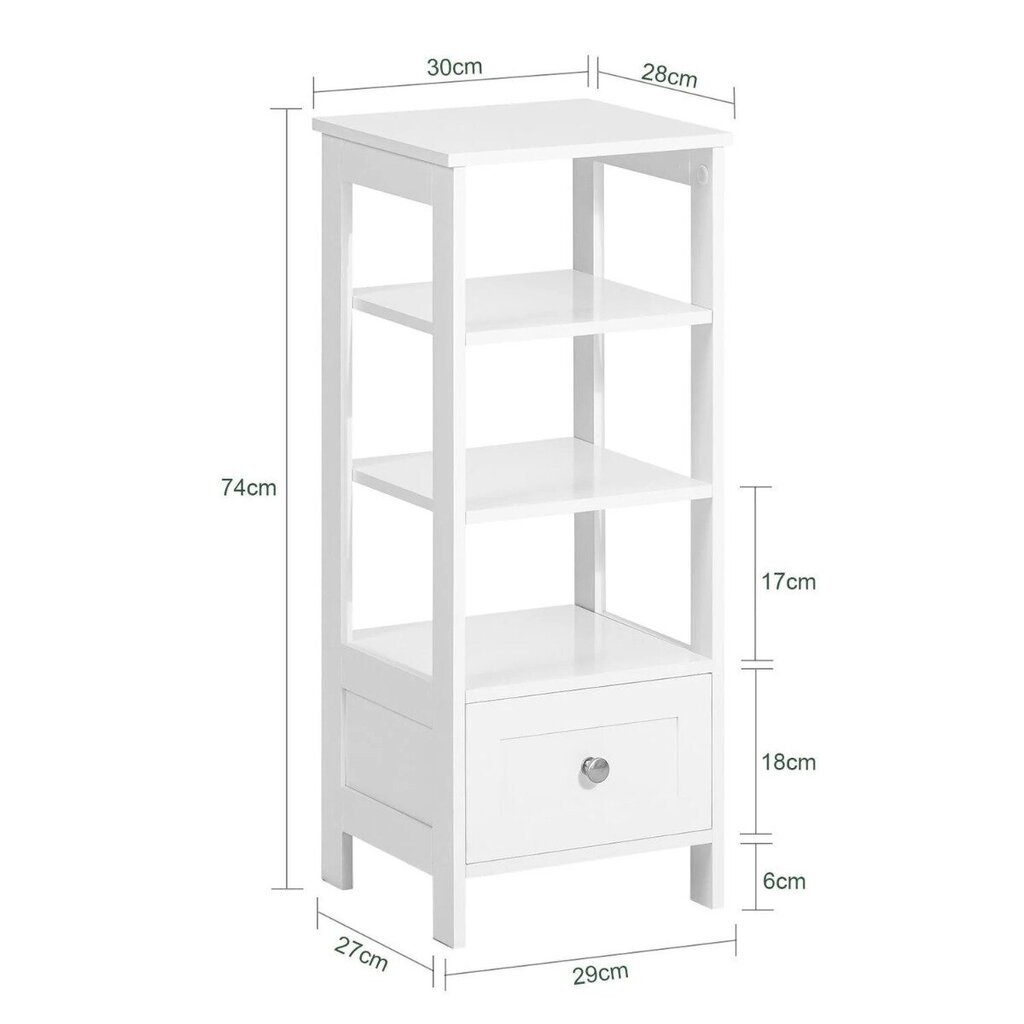 Lattiahylly FBT91 valkoinen hinta ja tiedot | Lastenhuoneen hyllyt | hobbyhall.fi