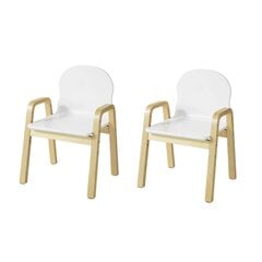 Lasten tuolit 2 kpl KMB24 valkoinen/beige hinta ja tiedot | Toimistotuolit | hobbyhall.fi