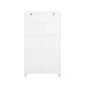 Kylpyhuoneen lattiakaappi 64x33x110 cm valkoinen/beige hinta ja tiedot | Kylpyhuoneen sisustus | hobbyhall.fi