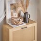 Kenkäkaappi 60x24x127 cm beige hinta ja tiedot | Kenkäkaapit ja -hyllyt | hobbyhall.fi