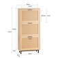 Kenkäkaappi 60x24x127 cm beige hinta ja tiedot | Kenkäkaapit ja -hyllyt | hobbyhall.fi