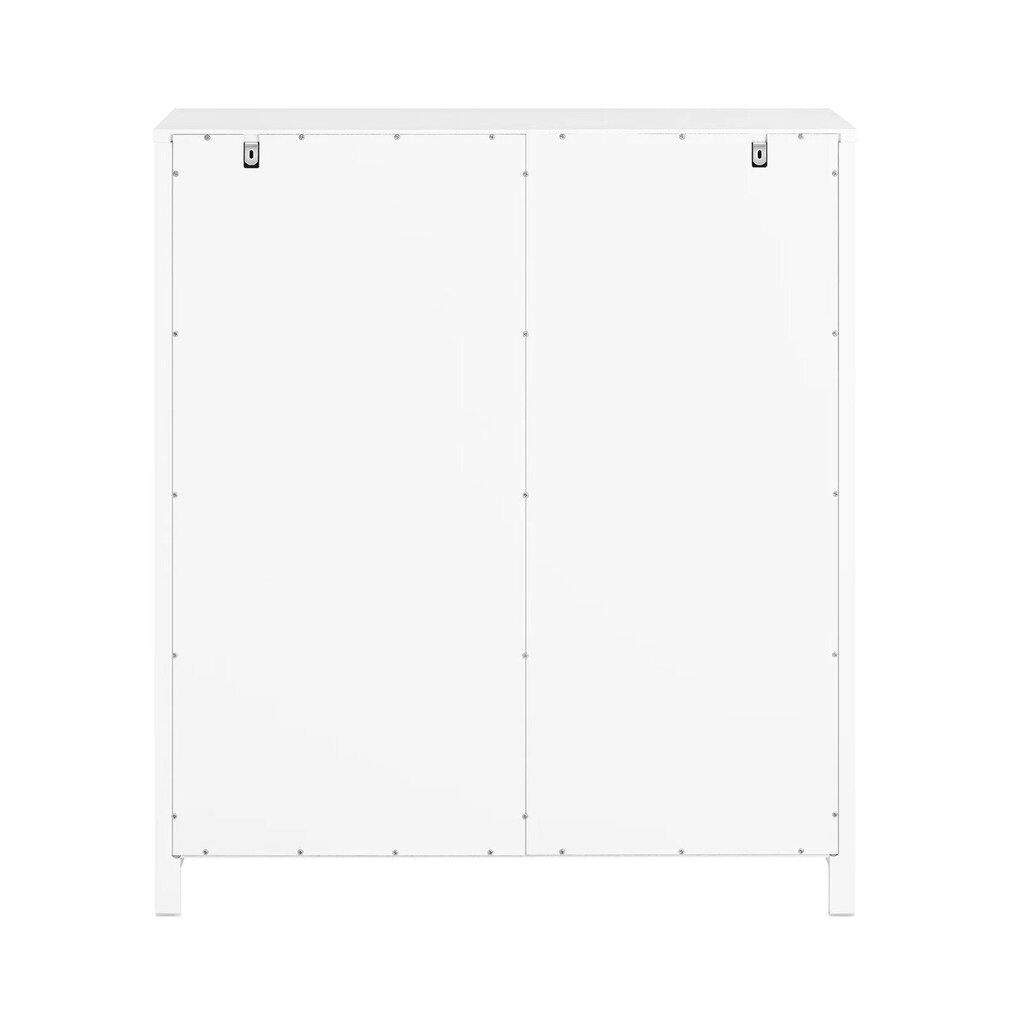 Kylpyhuoneen lattiakaappi pyykkikorilla Calau 80x35x90 cm valkoinen hinta ja tiedot | Kaapit | hobbyhall.fi