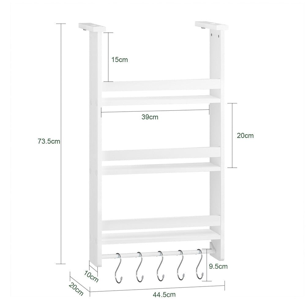 Lattiakaappi, 75x40cmx175cm, valkoinen hinta ja tiedot | Vitriinit | hobbyhall.fi