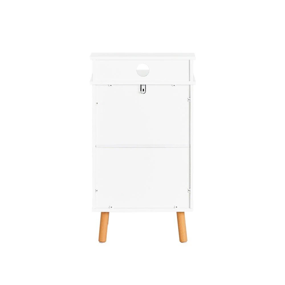 Yöpöytä 40x35x71cm valkoinen/beige hinta ja tiedot | Peilipöydät | hobbyhall.fi