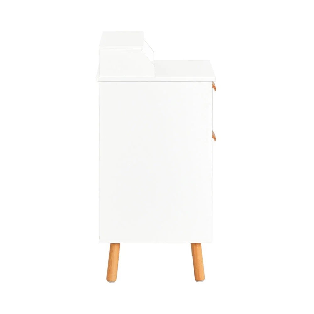 Yöpöytä 40x35x71cm valkoinen/beige hinta ja tiedot | Peilipöydät | hobbyhall.fi