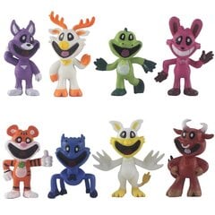 8 kpl Smiling Critters Figuurisetti Lelu, lahja lapsille hinta ja tiedot | Joulukoristeet | hobbyhall.fi