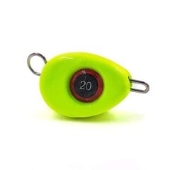 Merganser Jig Sinker FH, 20 g, keltainen, 3 kpl hinta ja tiedot | Onkipainot | hobbyhall.fi