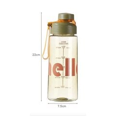 Vesipullo siivilällä, Hello, 650 ml, vihreä hinta ja tiedot | Juomapullot | hobbyhall.fi