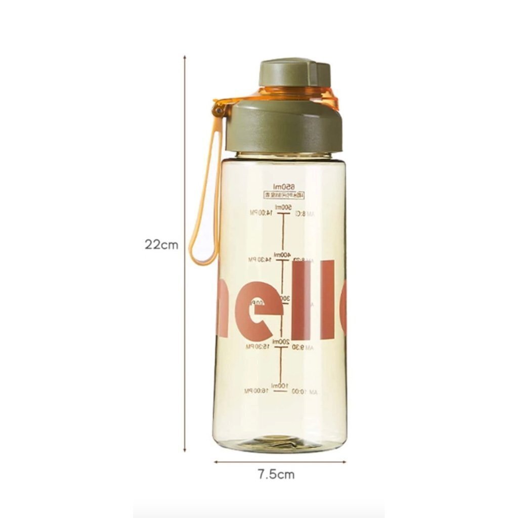 Vesipullo siivilällä, Hello, 650 ml, vihreä hinta ja tiedot | Juomapullot | hobbyhall.fi