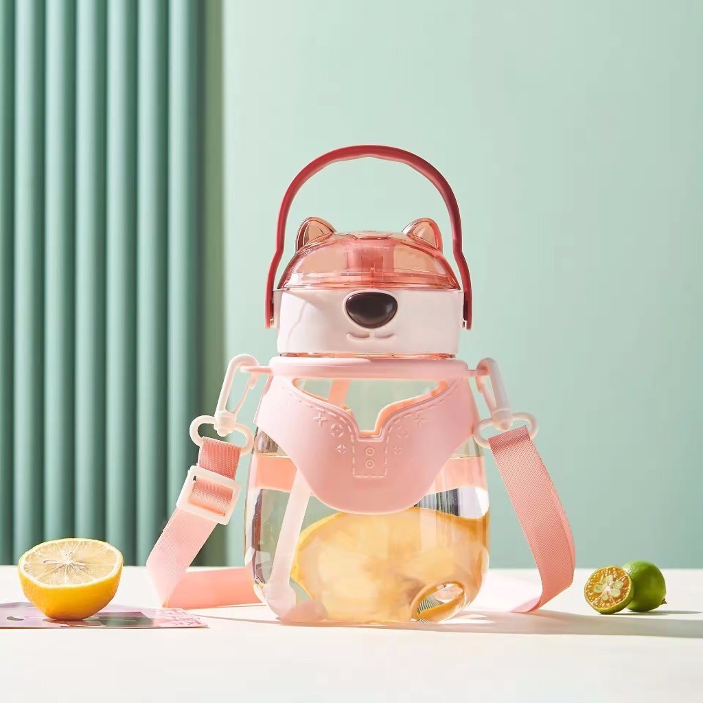 Vesipullo Bear, 1300 ml, pinkki hinta ja tiedot | Juomapullot | hobbyhall.fi