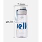 Vesipullo siivilällä, Hello, 650 ml, valkoinen hinta ja tiedot | Juomapullot | hobbyhall.fi