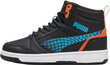 Puma Jalkineet Teini-ikäisille Rebound V6 Mid Techie Bud Black Blue Orange 397945 02 397945 02/3 hinta ja tiedot | Miesten urheilu- ja vapaa-ajan kengät | hobbyhall.fi