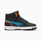 Puma Jalkineet Teini-ikäisille Rebound V6 Mid Techie Bud Black Blue Orange 397945 02 397945 02/3 hinta ja tiedot | Miesten urheilu- ja vapaa-ajan kengät | hobbyhall.fi