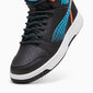 Puma Jalkineet Teini-ikäisille Rebound V6 Mid Techie Bud Black Blue Orange 397945 02 397945 02/3 hinta ja tiedot | Miesten urheilu- ja vapaa-ajan kengät | hobbyhall.fi