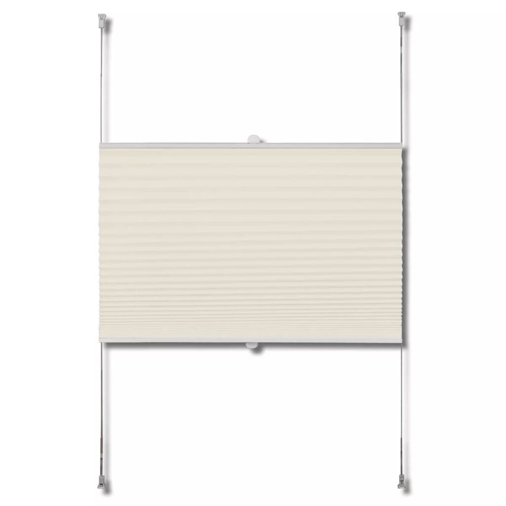 Plisse Kaihdin 80x125cm Kermanvärinen hinta ja tiedot | Kaihtimet | hobbyhall.fi