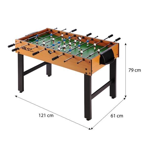 Pöytäjalkapallo Nils, 121x61x79 cm hinta ja tiedot | Pöytäjalkapallo | hobbyhall.fi