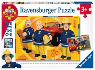 Palapeli Ravensburger Fireman Sam 2x12 det. hinta ja tiedot | Palapelit | hobbyhall.fi