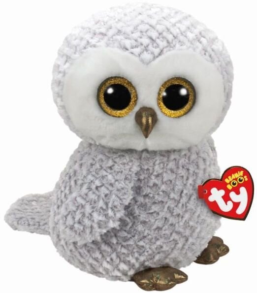 Pehmopöllö Beanie Boos TY, 36840, harmaa, 42cm hinta ja tiedot | Pehmolelut | hobbyhall.fi