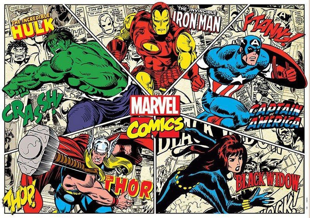 Puzzle Marvel sarjakuvat, 1000 kappaletta hinta ja tiedot | Palapelit | hobbyhall.fi