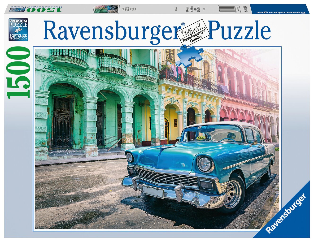 Puzzle Ravensburger Cuba -auto, 1500 d, 16710 hinta ja tiedot | Palapelit | hobbyhall.fi