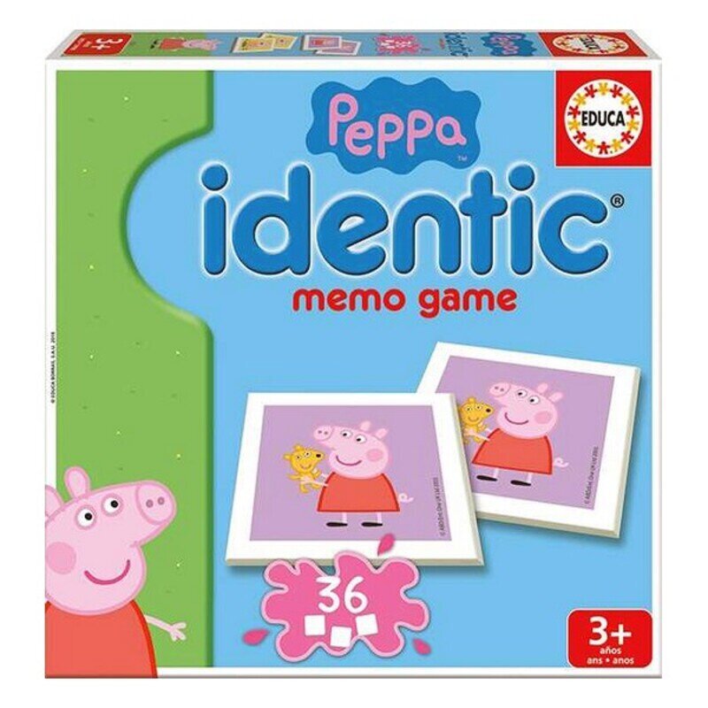 Korttipelit Peppa Pig Identical Memo Game Educa hinta ja tiedot | Lautapelit ja älypelit | hobbyhall.fi