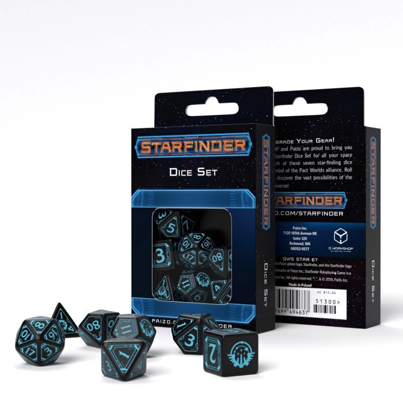 Noppasarja Starfinder musta ja sininen hinta ja tiedot | Lautapelit ja älypelit | hobbyhall.fi