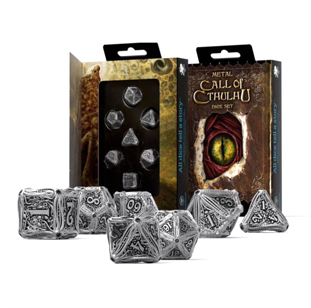 Metalliset Call Of Cthulhu -noppaat hinta ja tiedot | Lautapelit ja älypelit | hobbyhall.fi