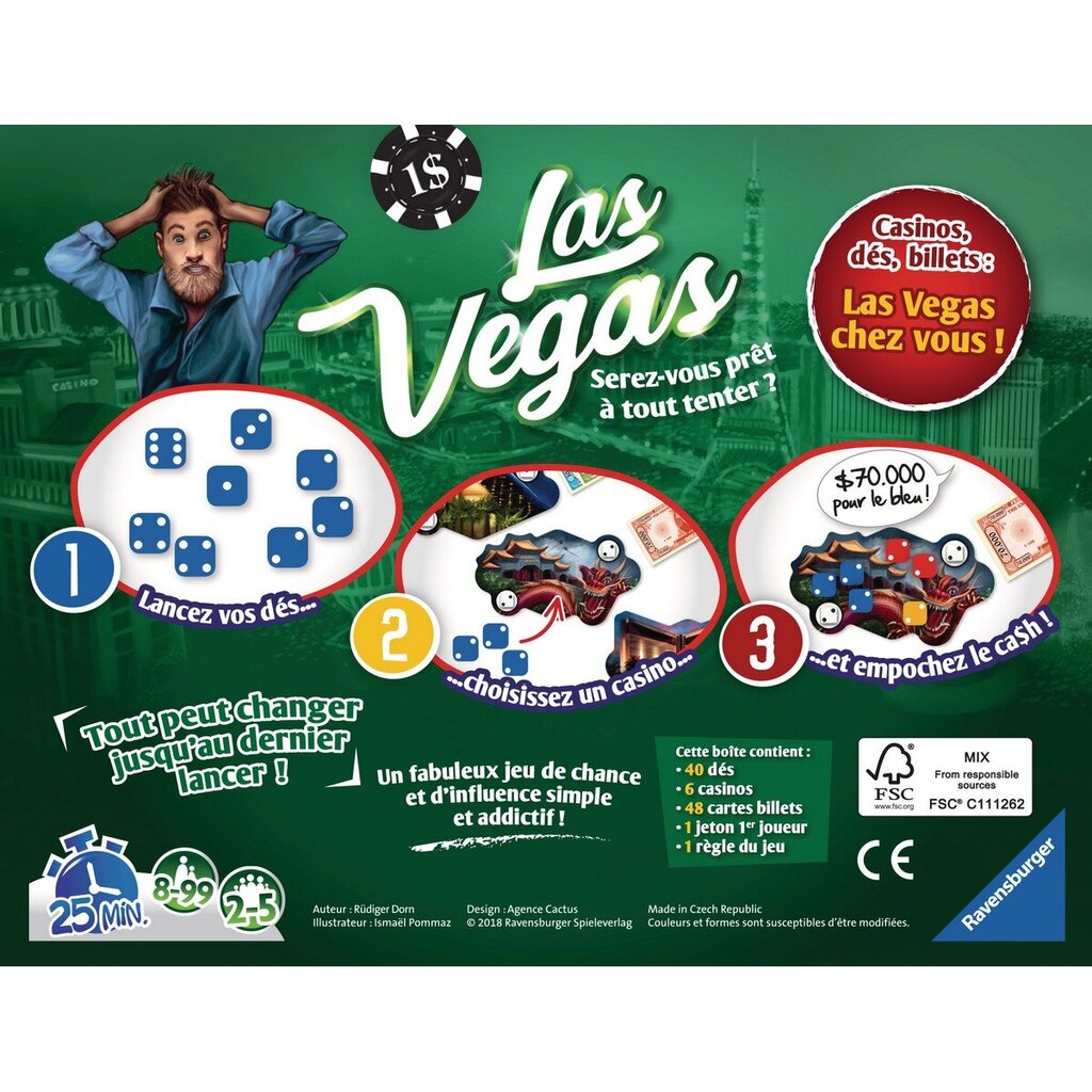 Lautapeli Ravensburger Las Vegas, FR hinta ja tiedot | Lautapelit ja älypelit | hobbyhall.fi