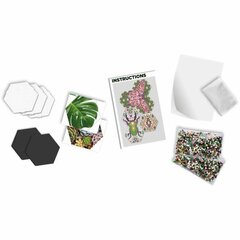 Palapeli SES Creative Beedz Art Hex laatat Botanica hinta ja tiedot | Palapelit | hobbyhall.fi