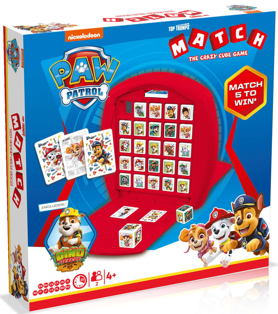 Lautapeli Paw Patrol Top Trumps Match, FI hinta ja tiedot | Lautapelit ja älypelit | hobbyhall.fi