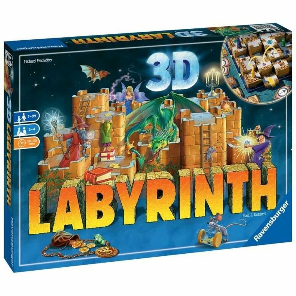 Lautapeli Ravensburger 3D Maze, FR hinta ja tiedot | Lautapelit ja älypelit | hobbyhall.fi