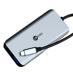 Sovitin Lecoo LKC1308H-1 10in1 Type-C Sisään HUB 3USB3.0 SD/TF PD HDMI VGA 1000mbps AUX 3.5mm för HUAWEI Mate40/P50 Samsung S20 hinta ja tiedot | Adapterit | hobbyhall.fi