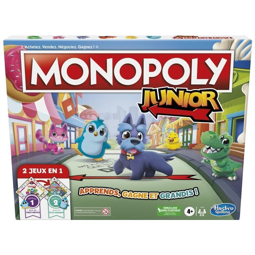 Lautapeli Monopoly Junior, FR hinta ja tiedot | Lautapelit ja älypelit | hobbyhall.fi