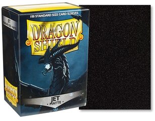 Korttihihat Dragon Shield Standard Sleeves - Matte Jet, 100 kpl. hinta ja tiedot | Lautapelit ja älypelit | hobbyhall.fi