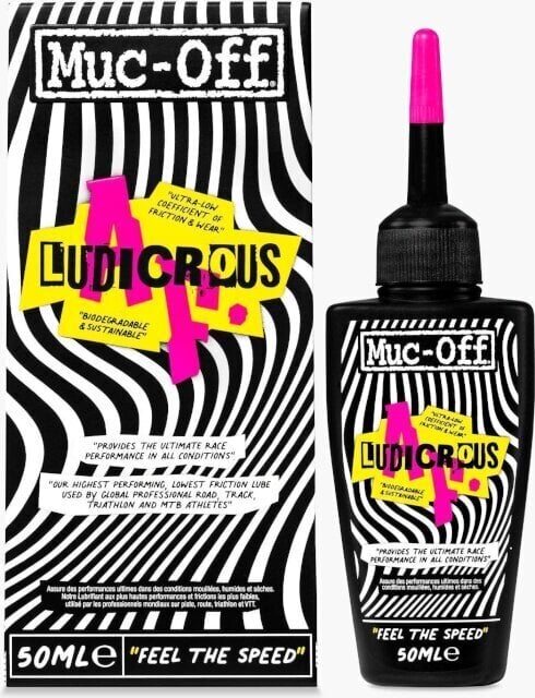 Polkupyörän ketjuöljy Muc-Off Ludicrous AF, 50 ml hinta ja tiedot | Polkupyörän työkalut ja huoltotuotteet | hobbyhall.fi