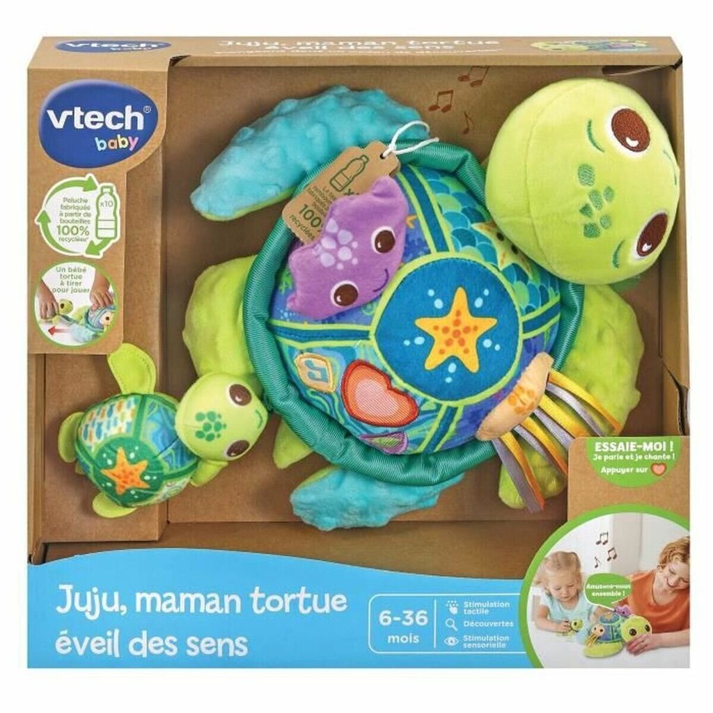 Vtech Baby Juju Mother Turtle musikaalinen pehmo hinta ja tiedot | Pehmolelut | hobbyhall.fi