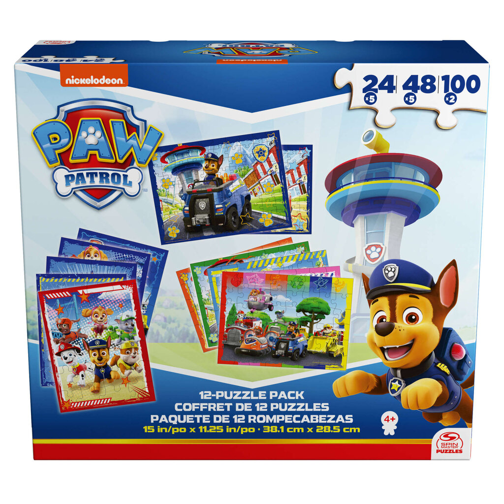 Pulmasarja Paw Patrol 12 palapeliä hinta ja tiedot | Palapelit | hobbyhall.fi