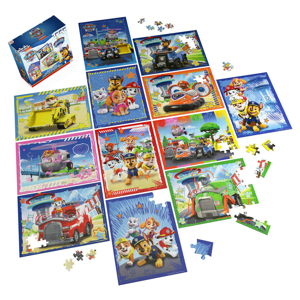 Pulmasarja Paw Patrol 12 palapeliä hinta ja tiedot | Palapelit | hobbyhall.fi