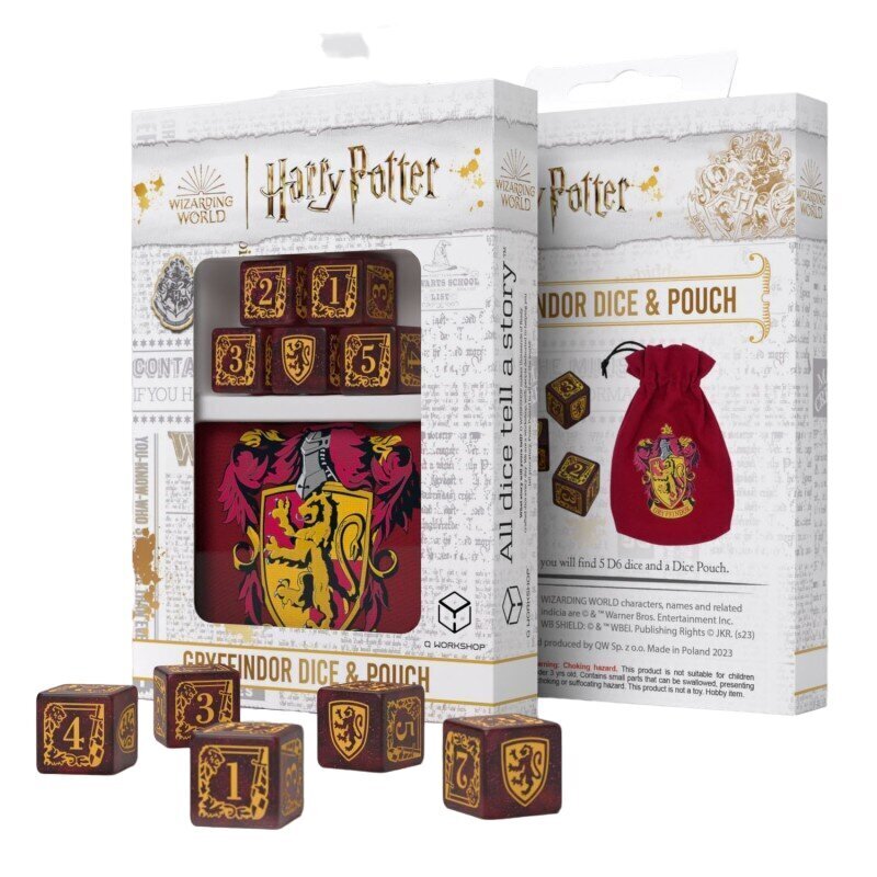 Noppasarja Q-Workshop Harry Potter Gryffindor, laukku hinta ja tiedot | Lautapelit ja älypelit | hobbyhall.fi