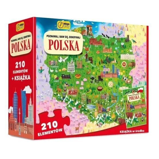 Palapeli ja kirja Puola Wilga Play, 98657, 210 d. hinta ja tiedot | Palapelit | hobbyhall.fi