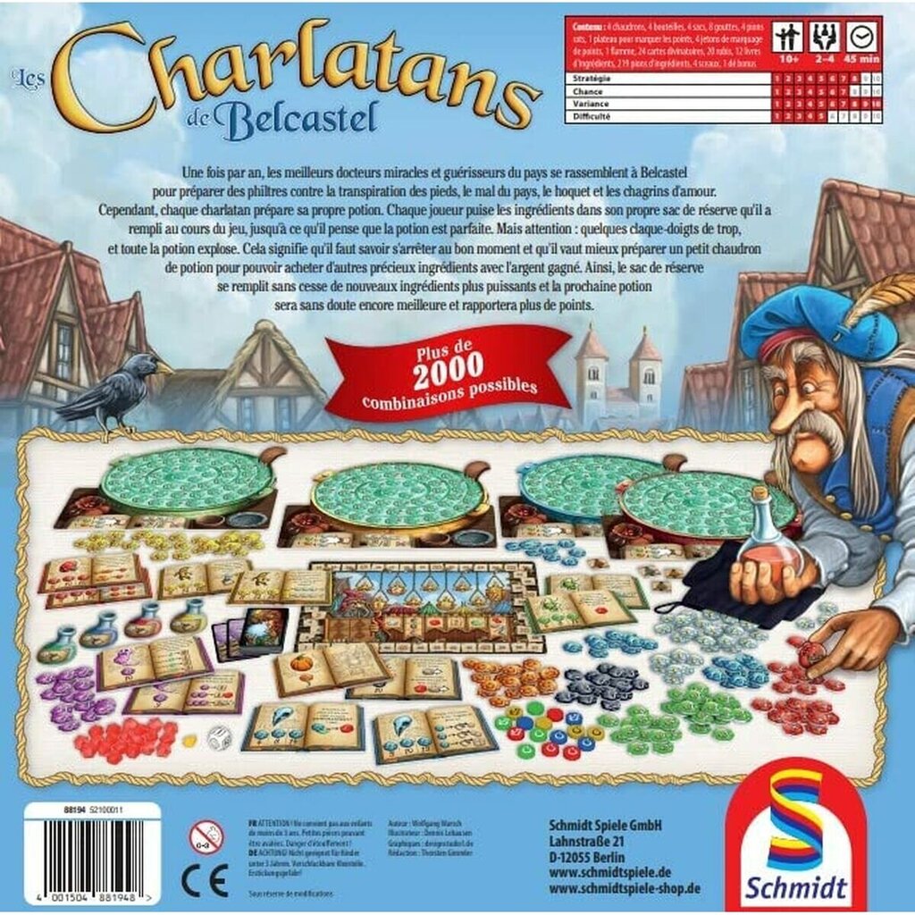 Lautapeli Schmidt Spiele Charlatans de Bescastel, FR hinta ja tiedot | Lautapelit ja älypelit | hobbyhall.fi