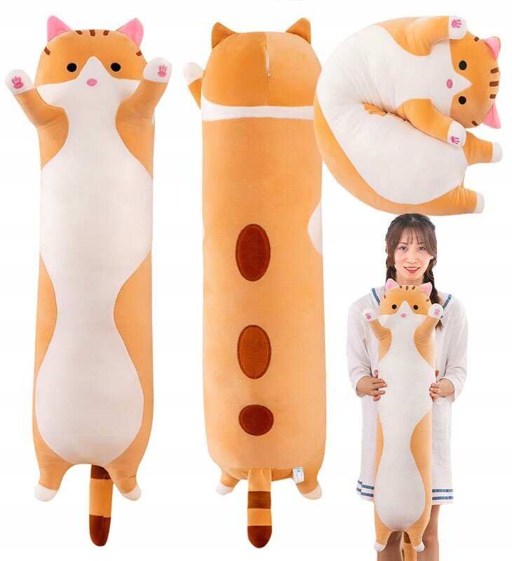 Pehmo Cat Aig, beige, 90 cm hinta ja tiedot | Pehmolelut | hobbyhall.fi